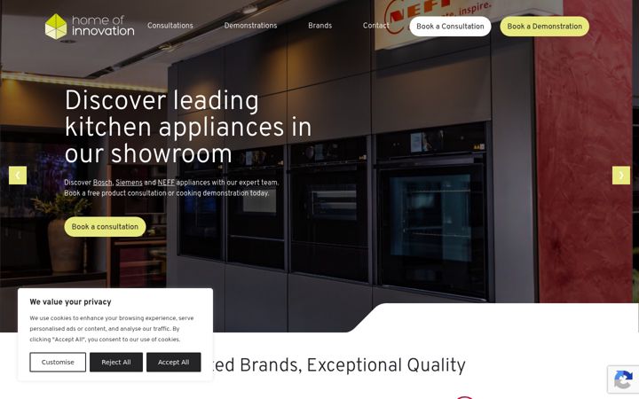Screenshot of homeofinnovation.ie