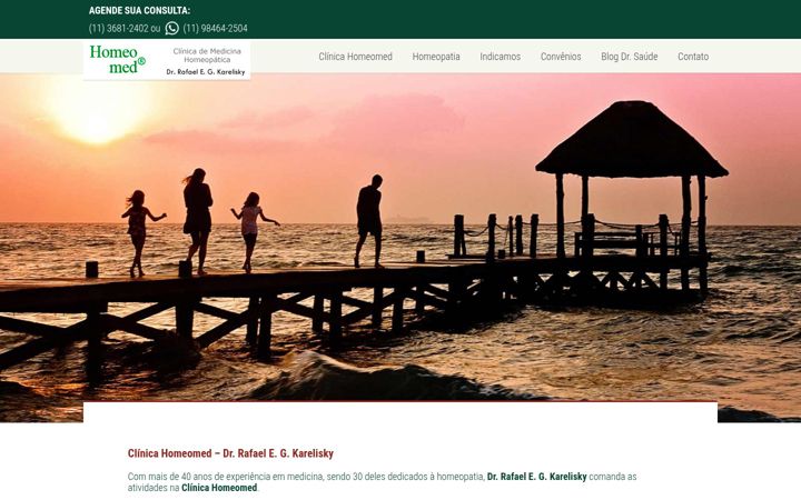 Screenshot of homeomed.com.br