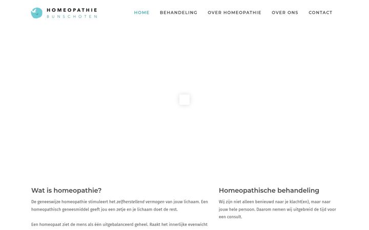 Screenshot of homeopathiebunschoten.nl