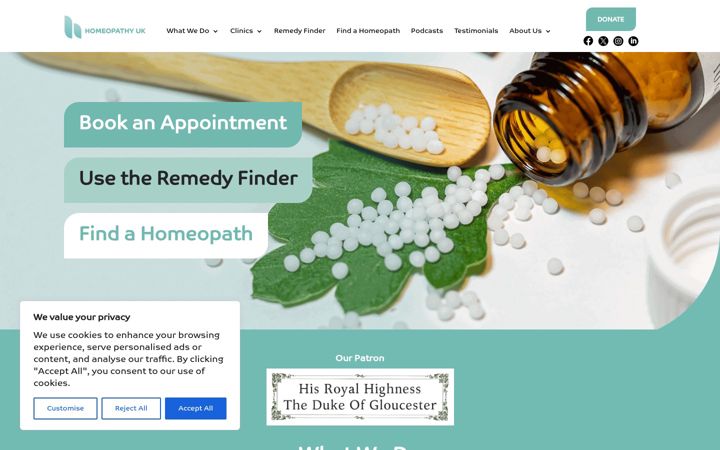Screenshot of homeopathy-uk.org