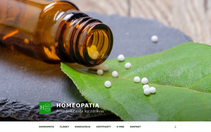 Screenshot of homeopatiatrencin.sk