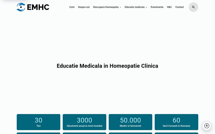 Screenshot of homeopatieclinica.ro
