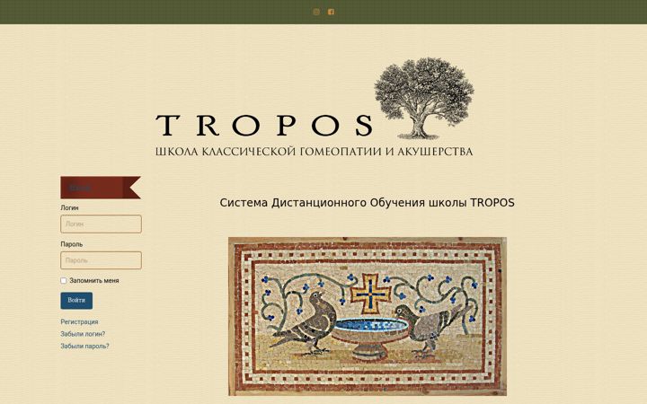 Screenshot of homeotropos.org