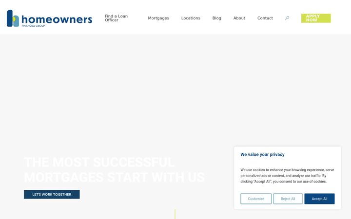 Screenshot of homeownersfg.com