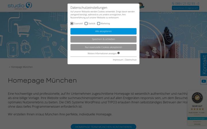 Screenshot of homepage-muenchen.gmbh