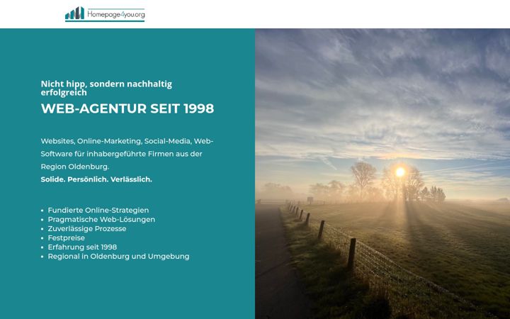 Screenshot of homepage4you.org