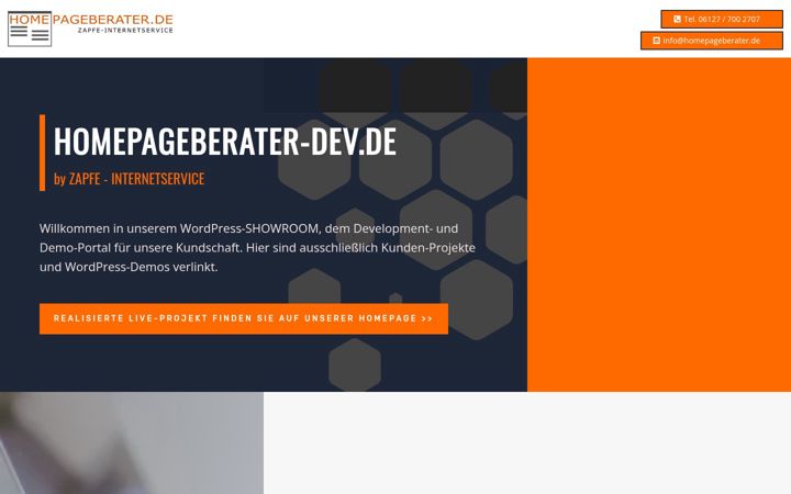 Screenshot of homepageberater-dev.de