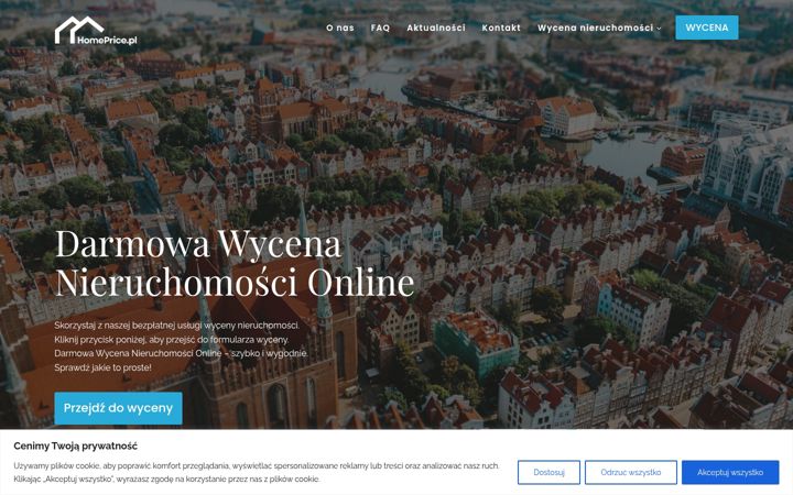 Screenshot of homeprice.pl