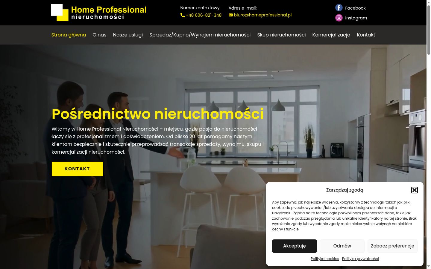 Screenshot tal-banner tal-kunsens muri qabel kwalunkwe interazzjoni
