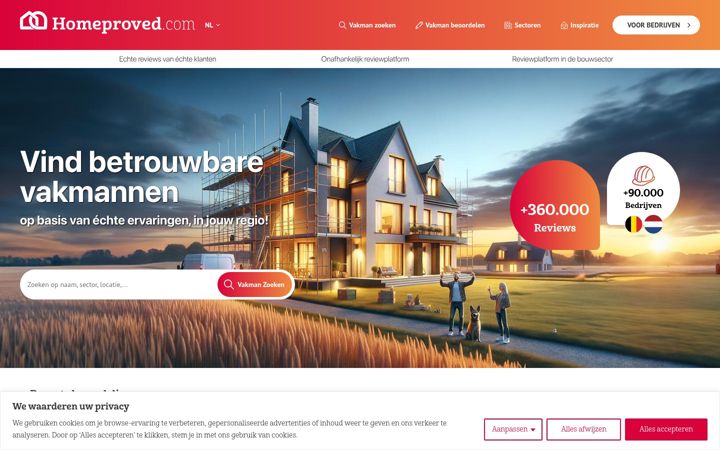 Screenshot of homeproved.com