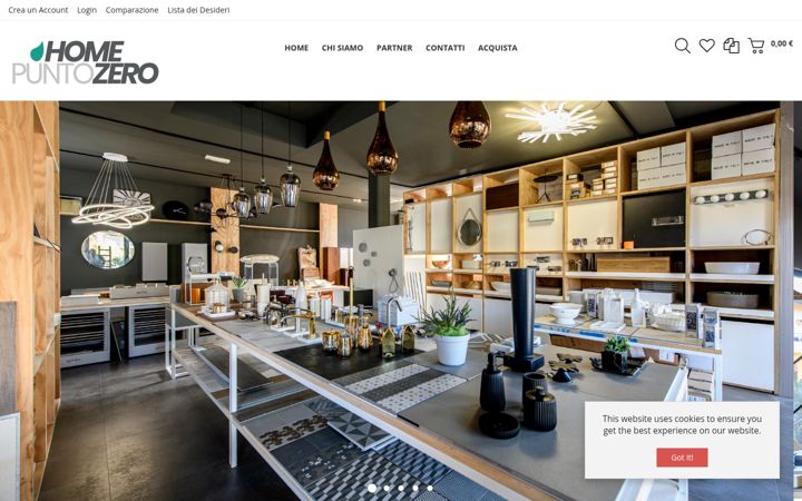 Screenshot of homepuntozero.it
