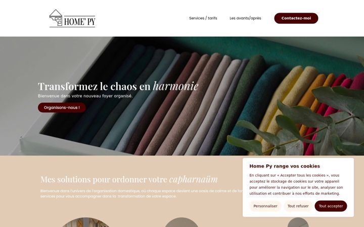 Screenshot of homepy.fr