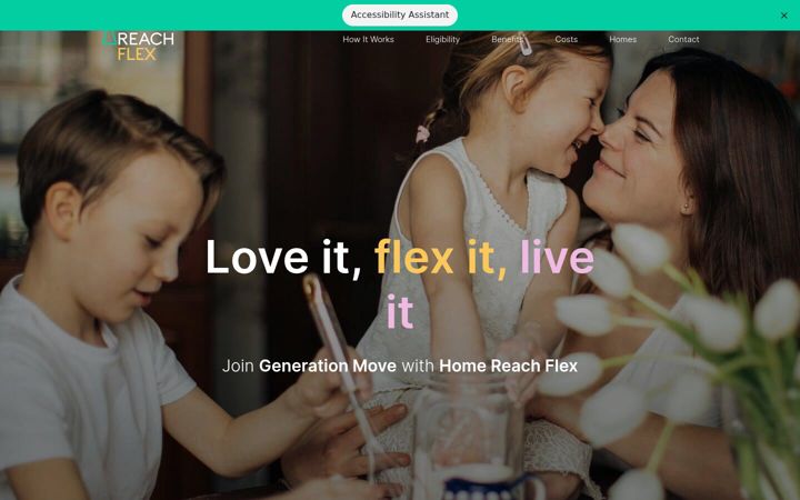 Screenshot of homereachflex.co.uk