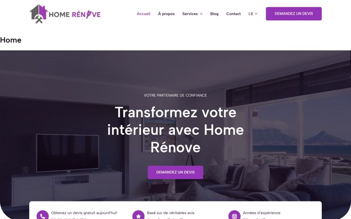 Screenshot of homerenove.fr