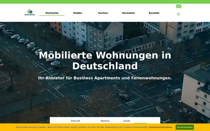 Screenshot of homerent24.de