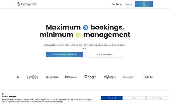 Screenshot of homerez.com