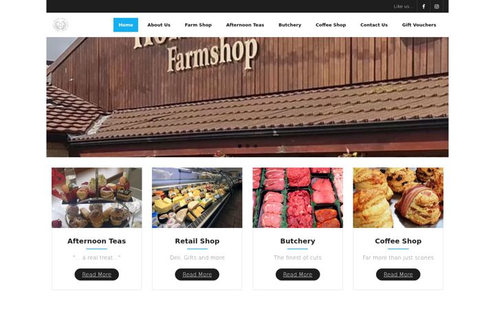 Screenshot of homerhillfarmshop.com