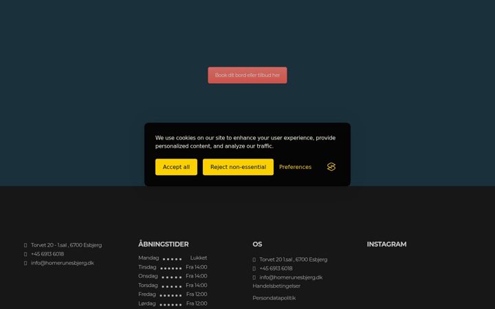 Screenshot of homerunesbjerg.dk