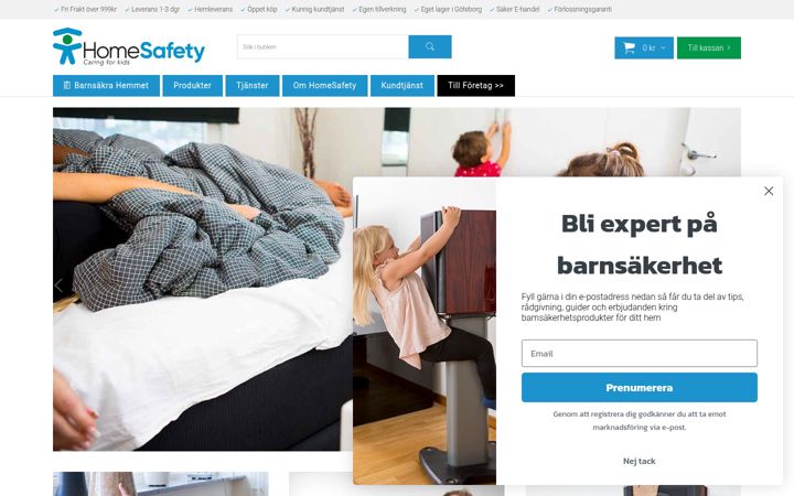 Screenshot of homesafety.se