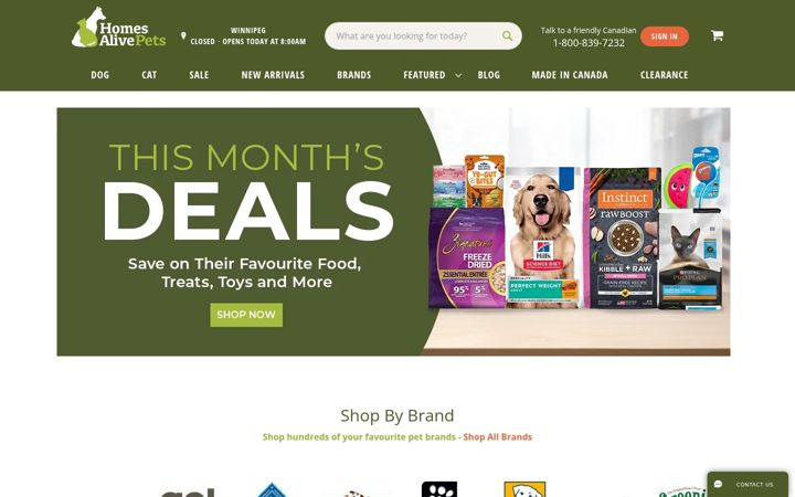 Screenshot of homesalive.ca