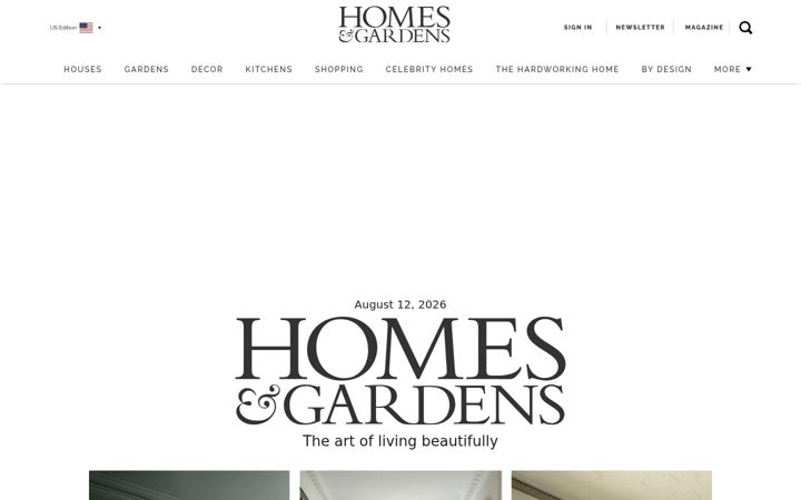 Screenshot of homesandgardens.com