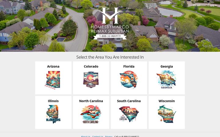 Screenshot of homesbymarco.com