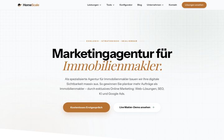 Screenshot of homescale.de