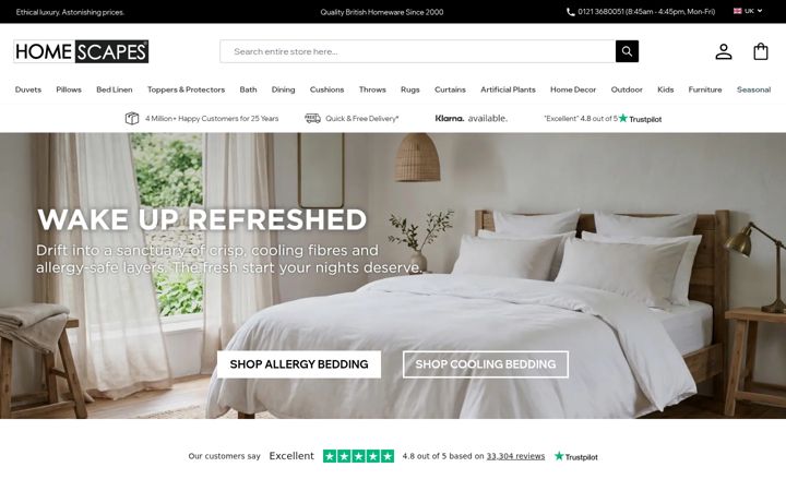Screenshot of homescapesonline.com