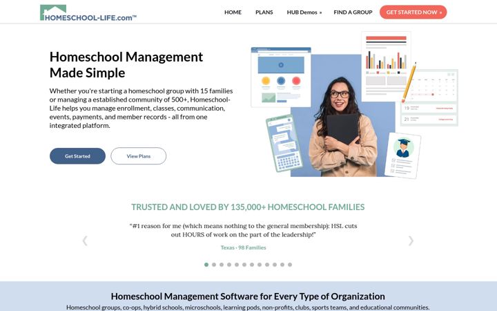 Screenshot of homeschool-life.com