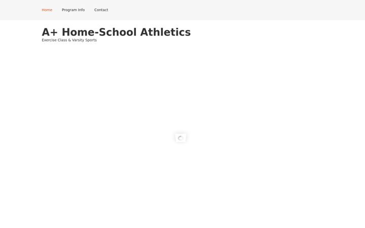 Screenshot of homeschsports.com
