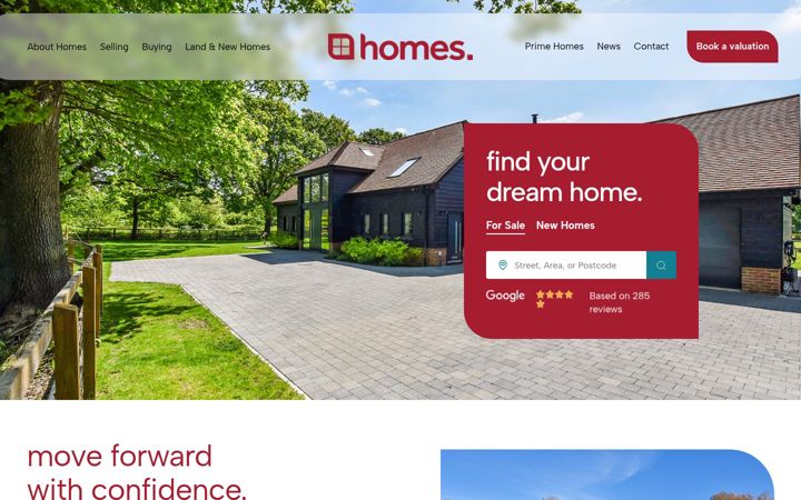 Screenshot of homesea.co.uk