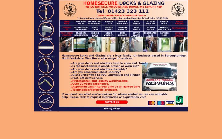 Screenshot of homesecurelocks.co.uk