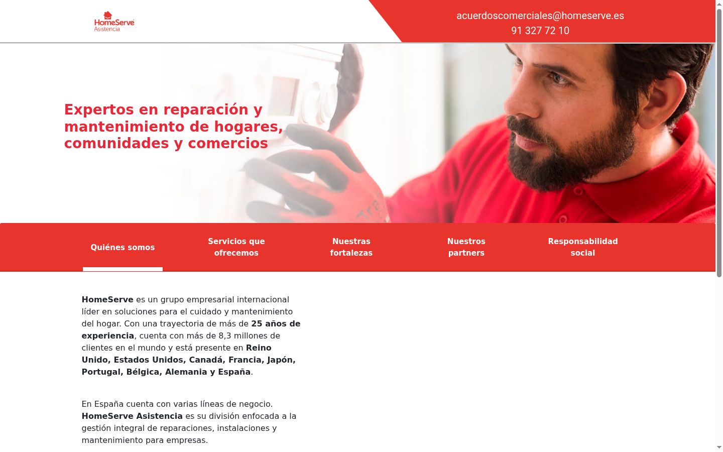 Captura de pantalla del banner de consentimiento mostrado antes de cualquier interacción