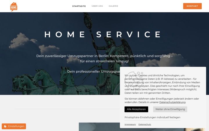 Screenshot of homeserviceberlin.com