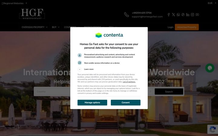 Screenshot of homesgofast.com
