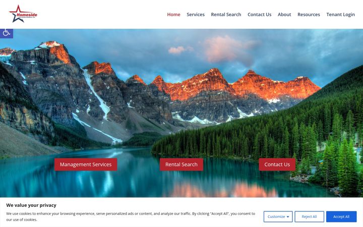 Screenshot of homesiderealestatesolutions.com