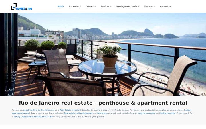Screenshot of homesinrio.com
