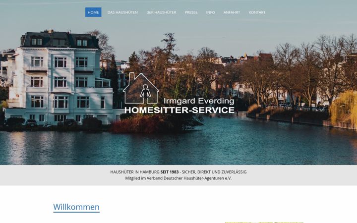 Screenshot of homesitterservice-everding.de