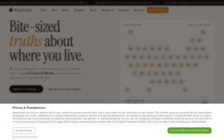 Screenshot of homesnacks.com