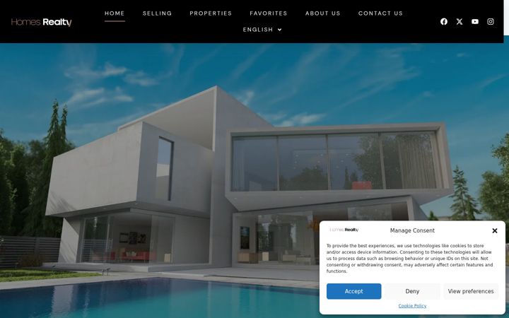 Screenshot of homesrealty.es