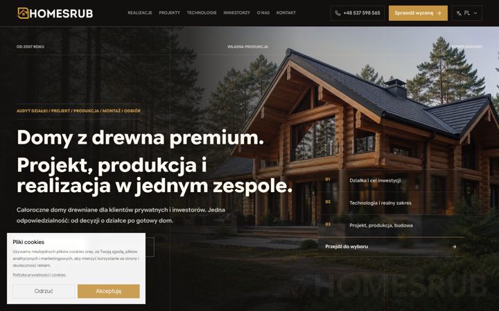 Screenshot of homesrub.com