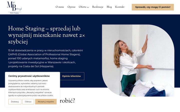 Screenshot of homestagerkawarszawa.pl