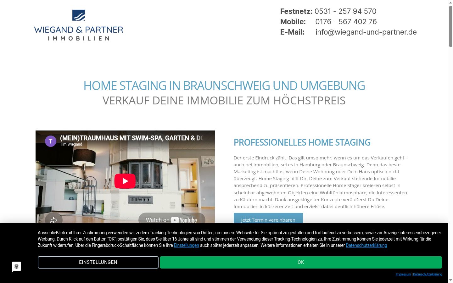Screenshot tal-banner tal-kunsens muri qabel kwalunkwe interazzjoni
