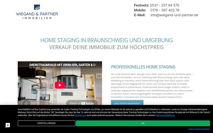 Screenshot of homestaging-braunschweig.de