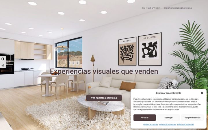 Screenshot of homestaging.barcelona