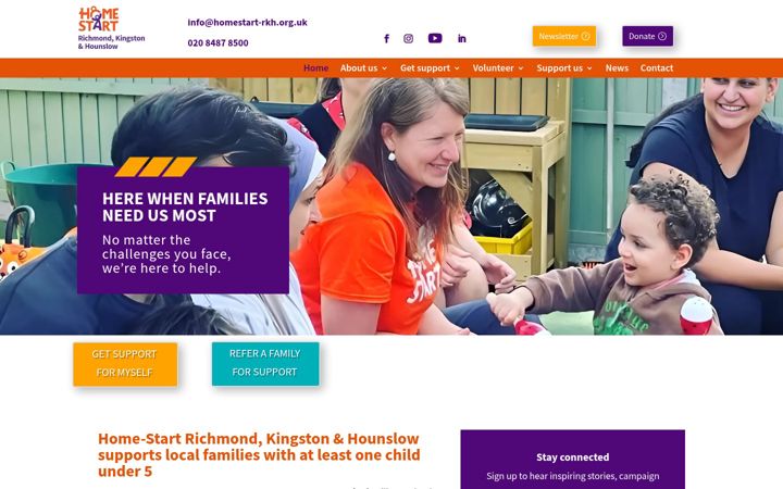 Screenshot of homestart-rkh.org.uk
