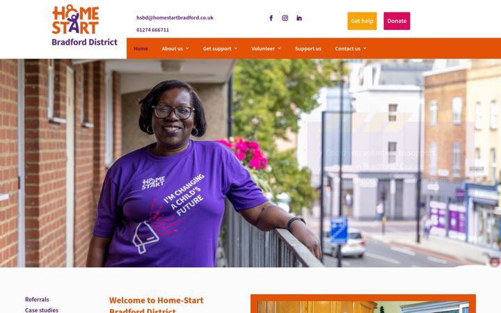 Screenshot of homestartbradford.co.uk
