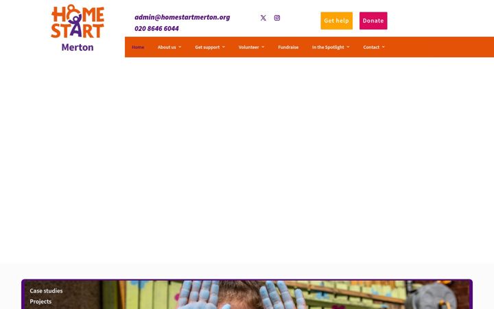 Screenshot of homestartmerton.co.uk