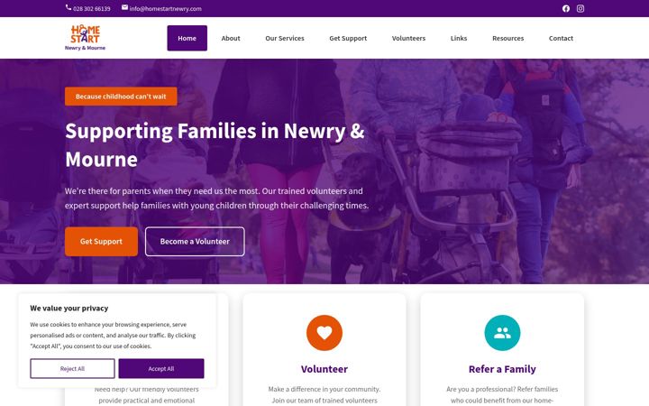 Screenshot of homestartnewry.com