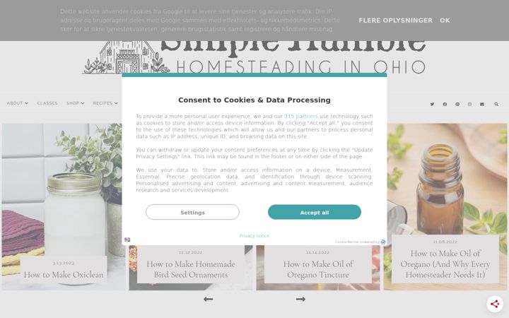 Screenshot of homesteadinginohio.com